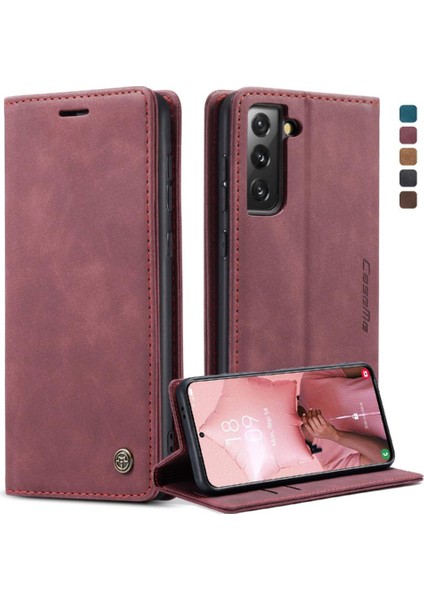 Samsung Galaxy S21 Artı Kılıf Kart Yuvası Için Flip Case Kickstand Flip Folio (Yurt Dışından)