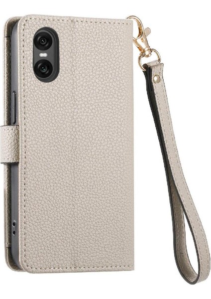 Sony Xperia 10 Vı Için Flip Case Cüzdan Darbeye Aşk Fermuar Deri (Yurt Dışından)