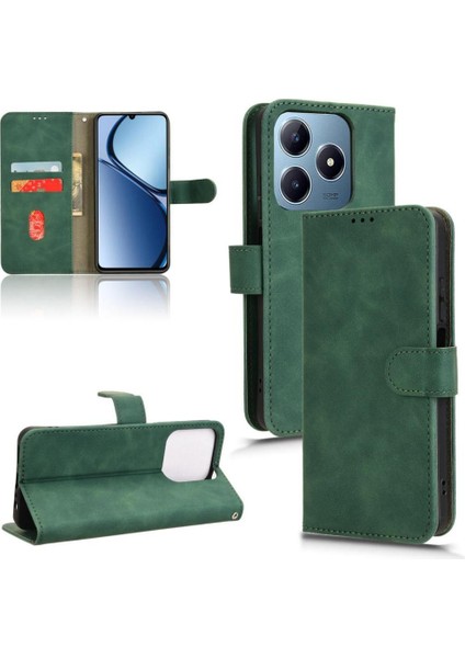 Realme C61 Kickstand Kart Yuvaları Için Flip Case Tutucu Cüzdan Yan Toka (Yurt Dışından) modelleri