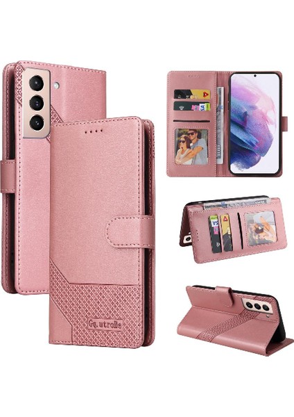 Samsung Galaxy S22 Artı Premium Deri Üç Kart Yuvaları Için Flip Case (Yurt Dışından)