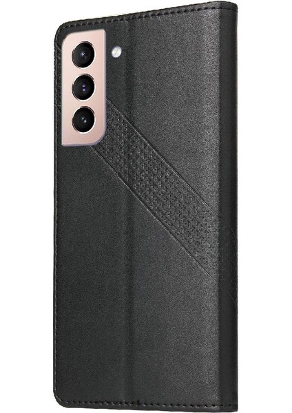Samsung Galaxy S22 Artı Premium Deri Üç Kart Yuvaları Için Flip Case (Yurt Dışından)