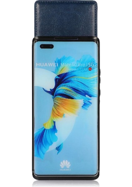 Huawei Mate 40 Kart Tutucu ile Uyumlu Premium Deri Çanta Cüzdan (Yurt Dışından)