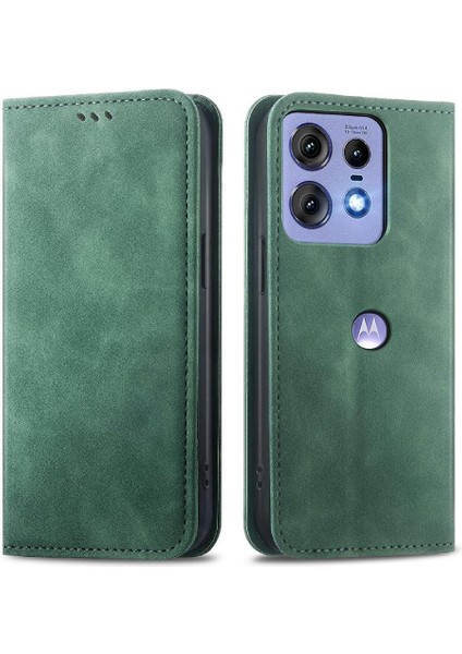 Motorola Kenar 50 Pro Flip Kapak Için Flip Case Basit Iş Cüzdan Kılıf (Yurt Dışından)