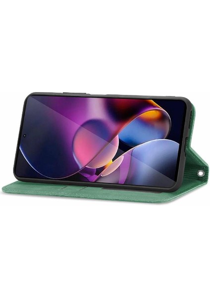 Motorola Kenar 50 Pro Flip Kapak Için Flip Case Basit Iş Cüzdan Kılıf (Yurt Dışından)