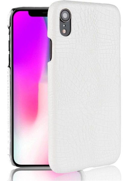 IPhone Xr Klasik Timsah Moda Anti Scratch Için Şık Klasik Durumda (Yurt Dışından)
