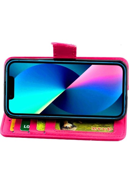 IPhone 13 Mini Manyetik Kapatma Pu Deri Kickstand Kart Için Flip Case (Yurt Dışından)