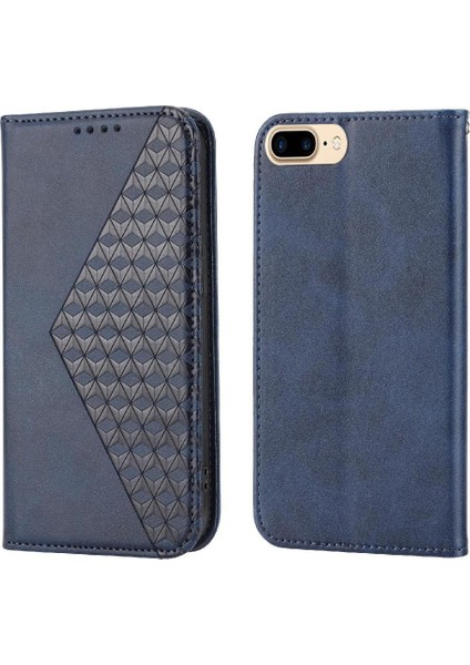 IPhone 6 Için Flip Case Standı Günlük Kullanım Eşkenar Dörtgen Şekli Cüzdan El Kayışı (Yurt Dışından)