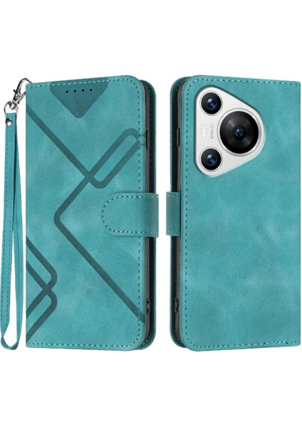 Kart Yuvası Standı Manyetik Pu ile Huawei Pura 70 Flip Cüzdan Için Flip Case (Yurt Dışından)