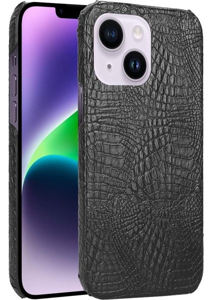 IPhone 14 Için Şık Klasik Durumda Artı Klasik Timsah Moda Kapak (Yurt Dışından)