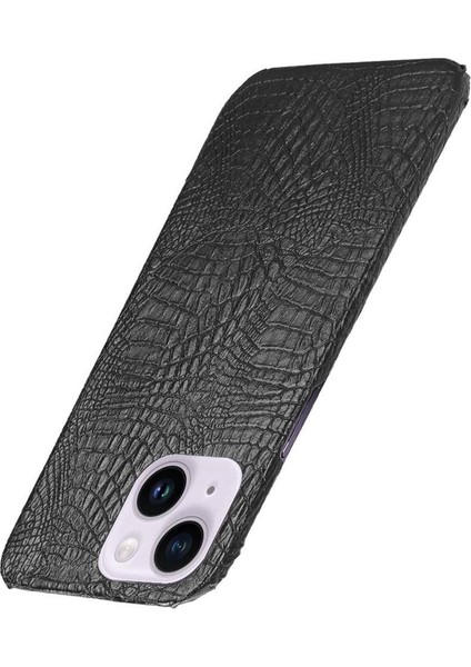 IPhone 14 Için Şık Klasik Durumda Artı Klasik Timsah Moda Kapak (Yurt Dışından)