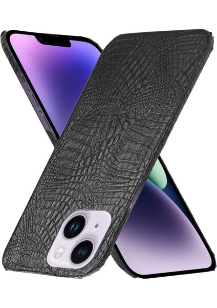 IPhone 14 Için Şık Klasik Durumda Artı Klasik Timsah Moda Kapak (Yurt Dışından)