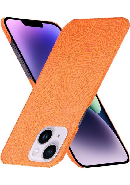 IPhone 14 Için Şık Klasik Durumda Artı Klasik Timsah Moda Kapak (Yurt Dışından)