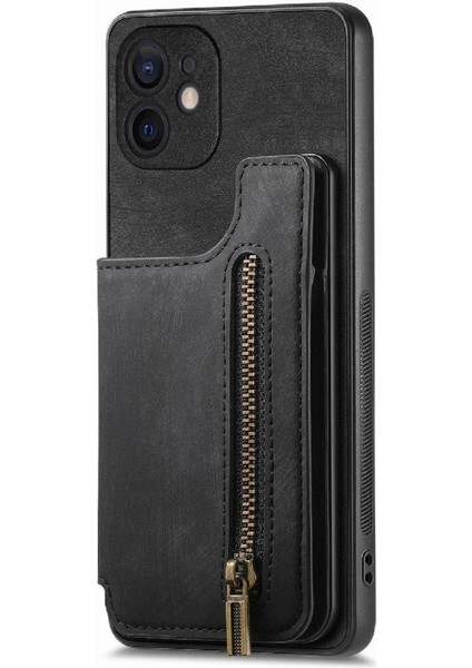 IPhone 11 Için Kılıf Vintage Fermuar Cüzdan Standı Fonksiyonu Katlanabilir Arka Kapak (Yurt Dışından) modelleri