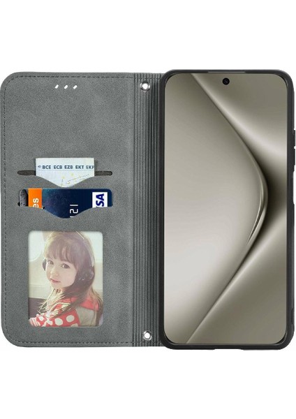 Huawei Pura 70 Pro Için Flip Case Kapak Darbeye Cüzdan Deri (Yurt Dışından) indirimleri