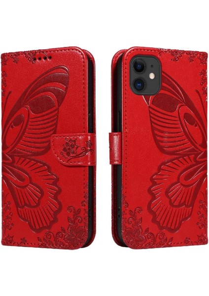 IPhone 11 Için Flip Case Kredi Kartı Yuvası ile Ayrılabilir El Kayışı Yüksek (Yurt Dışından)