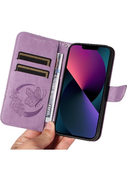 Kredi Kartı Yuvası ile IPhone 14 Için Flip Case Ayrılabilir El Kayışı Yüksek (Yurt Dışından) fırsatları