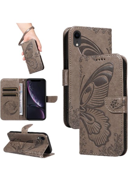 IPhone Xr Yüksek Kaliteli Deri Kredi Kartı Yuvası El ile Flip Case (Yurt Dışından) fırsatları