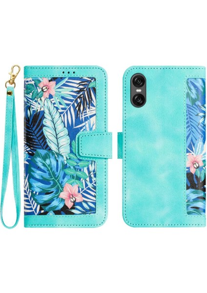 Sony Xperia 10 Vı Için Cüzdan Durumda Kickstand Kart Tutucu Anti Scratch Pu (Yurt Dışından)