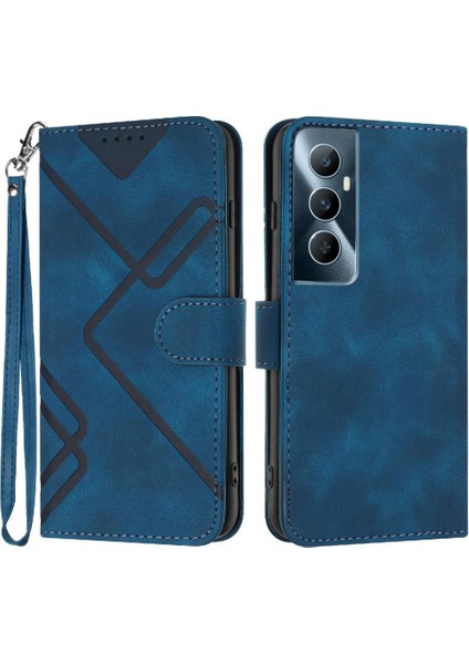 Kart Yuvası Standı Manyetik Kapak Flip Cüzdan ile Realme C65 Için Flip Case (Yurt Dışından)