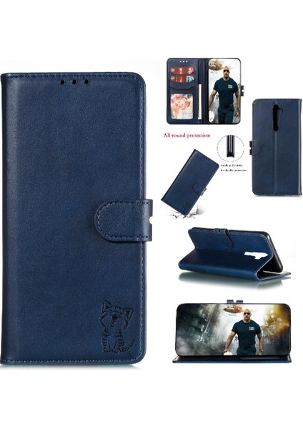 Oppo A9 2020/OPPO A5 2020 Için Cüzdan Kılıf Manyetik Kapatma Kart Tutucu Tüm (Yurt Dışından)