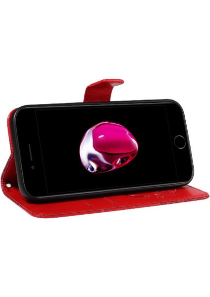 IPhone 6 Için Flip Case Artı/6s Artı Kredi Kartı Yuvası ile Kabartmalı El (Yurt Dışından)
