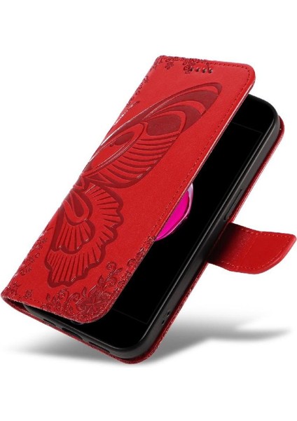 IPhone 6 Için Flip Case Artı/6s Artı Kredi Kartı Yuvası ile Kabartmalı El (Yurt Dışından)