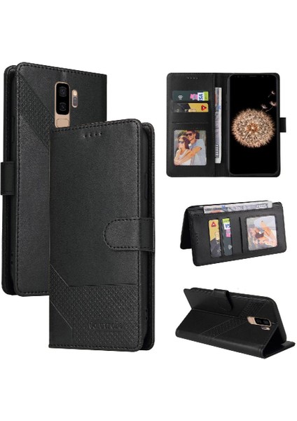 Samsung Galaxy S9 Artı Kickstand Premium Deri Üç Için Flip Case (Yurt Dışından) fırsatları