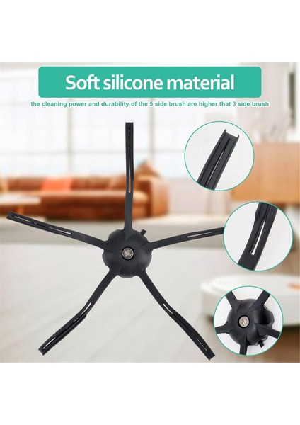 Xiaomi Roborock S6 Maxv S5 Max S6 S5 S6 Pure S60 S65 Elektrikli Süpürge Yedek Parçaları Ana Yan Fırça Hepa Filtresi (Yurt Dışından)