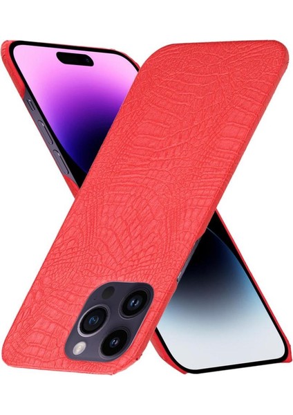 IPhone 14 Pro Uyumluluk Klasik Timsah Için Şık Klasik Kılıf (Yurt Dışından) indirimleri