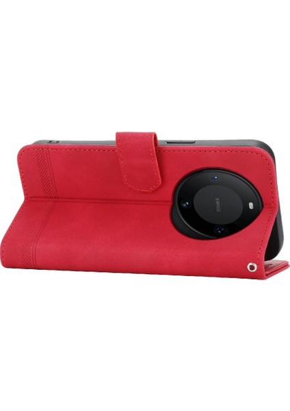 Huawei Mate 60 Pro Için Flip Case Manyetik Kapatma Bileklik Premium Nakit (Yurt Dışından)