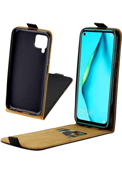 Huawei P40 Lite Koruyucu Kapak Için Dikey Flip Case Kart Yuvası Tpu (Yurt Dışından)