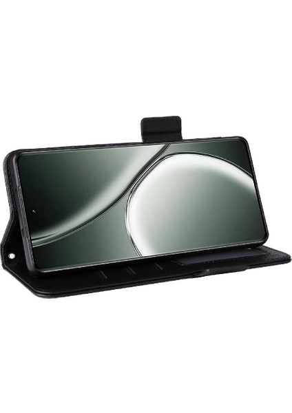 Realme Gt 6 Için Flip Case Pu Deri Manyetik Cüzdan Yan Toka Kartı (Yurt Dışından)