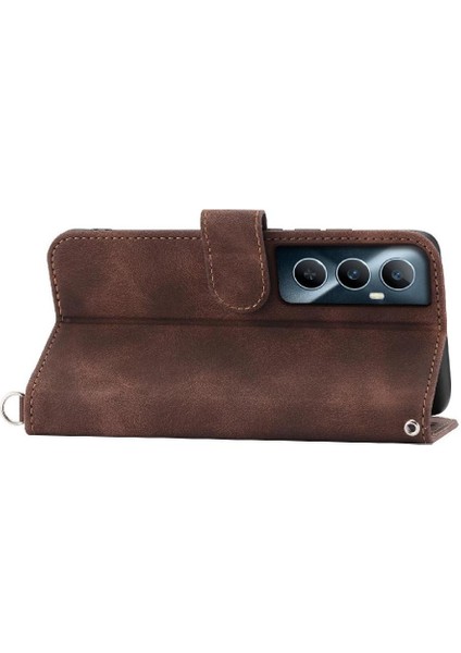 Realme C65 Darbeye Dayanıklı Kabartmalı Çoklu Kredi Kartı Yuvaları Için Flip Case (Yurt Dışından) modelleri