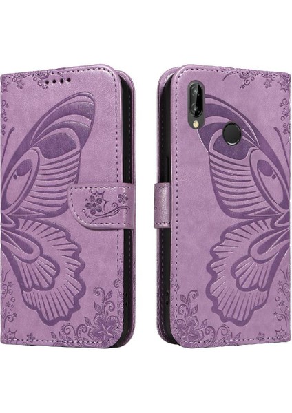 Kredi Kartı Yuvası ile Huawei P20 Lite Için Flip Case Yüksek Kalite Deri (Yurt Dışından)