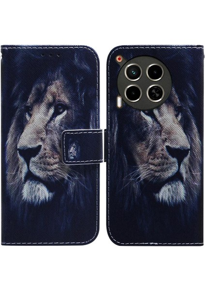 Tecno Camon 30 4g/5g Pu Deri Cüzdan Manyetik Kapatma Için Flip Case (Yurt Dışından)