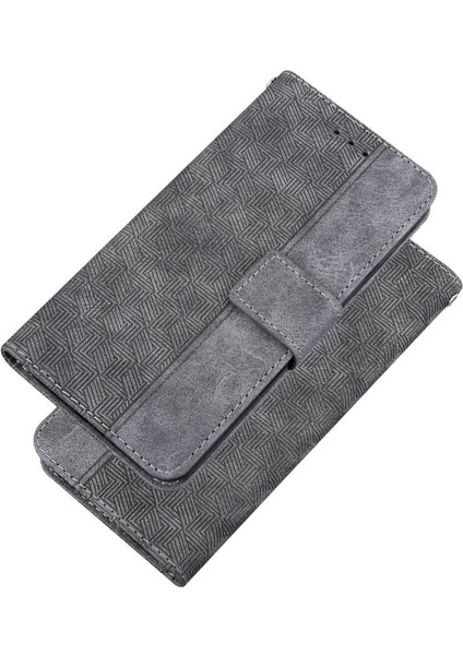Realme Gt 6 Cüzdan Kapak Için Flip Case Kickstand Özelliği Geometrik Flip Pu (Yurt Dışından)