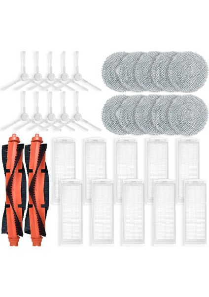 Xiaomi Robot Vakum X20 C101 C101JZ Yedek Parça Aksesuarları Ana Yan Fırça Hepa Filtre Paspas Bezi (Yurt Dışından)