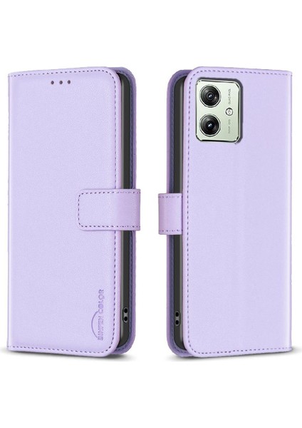 Motorola Moto G54 5g Çok Renkli Iş Deri Çanta Yuvası Için Flip Case (Yurt Dışından)