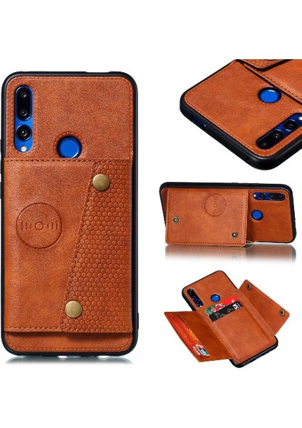 Cüzdan Kılıf Için Huawei P Akıllı Z Buit Demir Cüzdan Kılıf Darbeye Kart (Yurt Dışından)