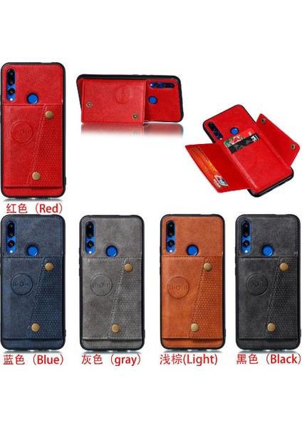 Cüzdan Kılıf Için Huawei P Akıllı Z Buit Demir Cüzdan Kılıf Darbeye Kart (Yurt Dışından)