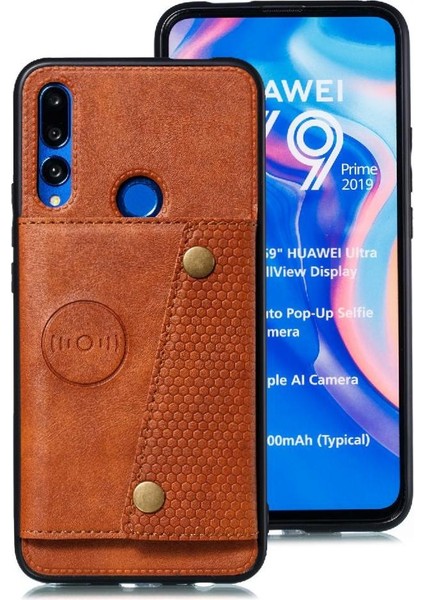 Cüzdan Kılıf Için Huawei P Akıllı Z Buit Demir Cüzdan Kılıf Darbeye Kart (Yurt Dışından)