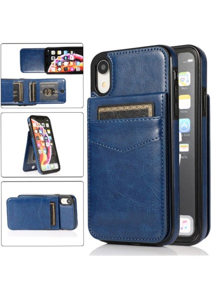 Kredi Toka ile IPhone Xr Premium Deri Çanta Cüzdan ile Uyumlu (Yurt Dışından)