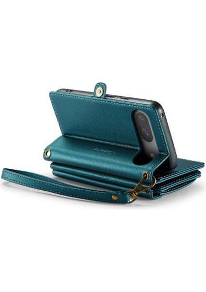 Kadınlar Için Crossbody Durumda Google Piksel 9 Cüzdan Durumda Fermuar Faturaları Yuvası (Yurt Dışından)
