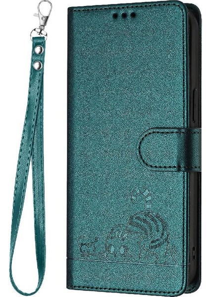 IPhone 11 Için Kılıf Pro Kart Yuvası Tutucu Kickstand Kedi Rfıd Cüzdan Flip (Yurt Dışından)