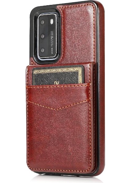 Kredi Kartı Cüzdan Toka ile Huawei P40 Pro Kart Tutucu ile Uyumlu (Yurt Dışından) modelleri