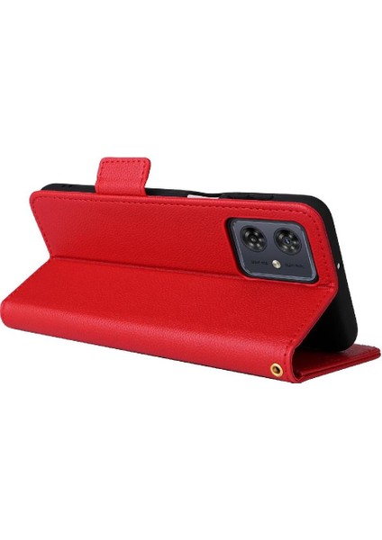 Motorola Moto G64 5g Yan Toka Kart Yuvaları Tutucu Manyetik Pu (Yurt Dışından)