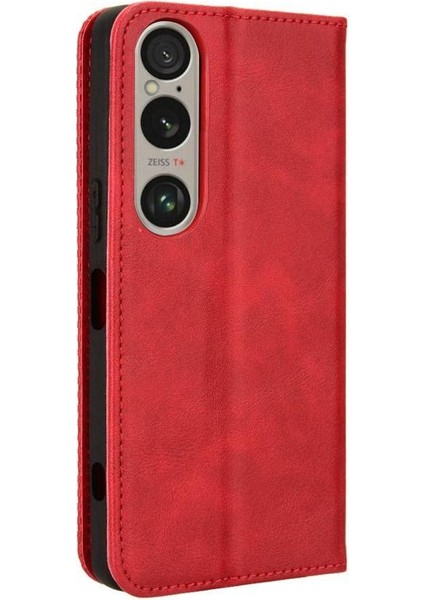 Sony Xperia 1 Ⅵ Manyetik Kapatma Pu Deri Cüzdan Için Kılıf (Yurt Dışından) indirimleri