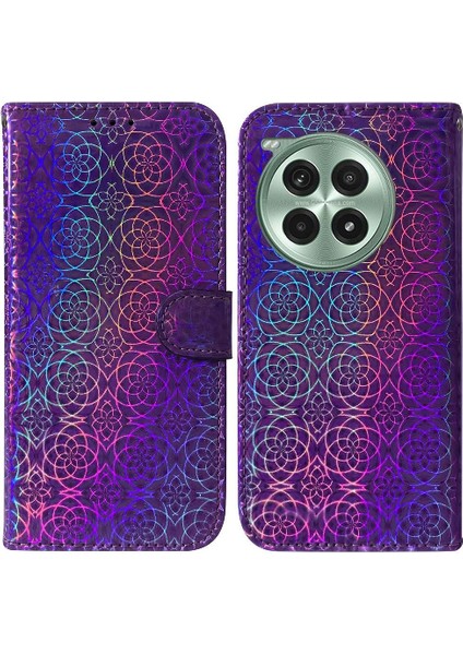 Oneplus Ace 3 Pro Için Flip Case Standı Tutucu Glitter Renkli Premium Pu (Yurt Dışından)