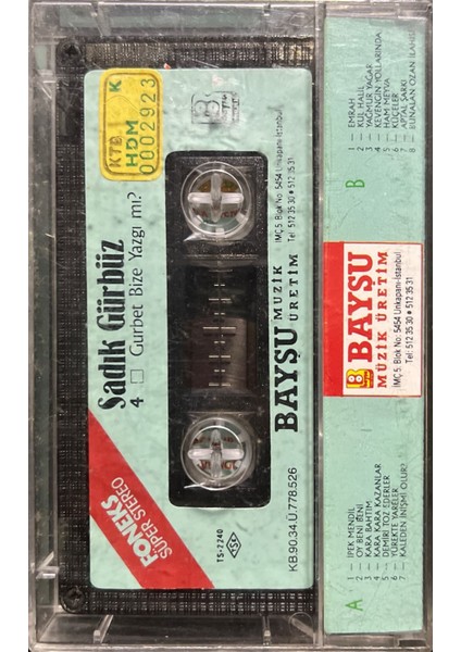 Sadık Gürbüz Gurbet Bize Yazgı Mı? Kaset