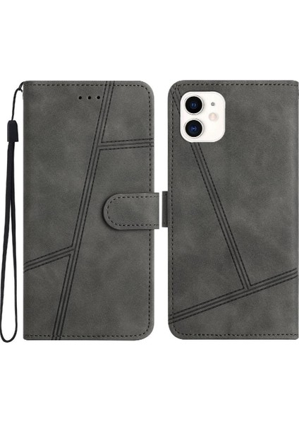IPhone 12 Için Flip Case Mini Flip Folio Kart Yuvaları Tutucu Manyetik Cüzdan (Yurt Dışından)